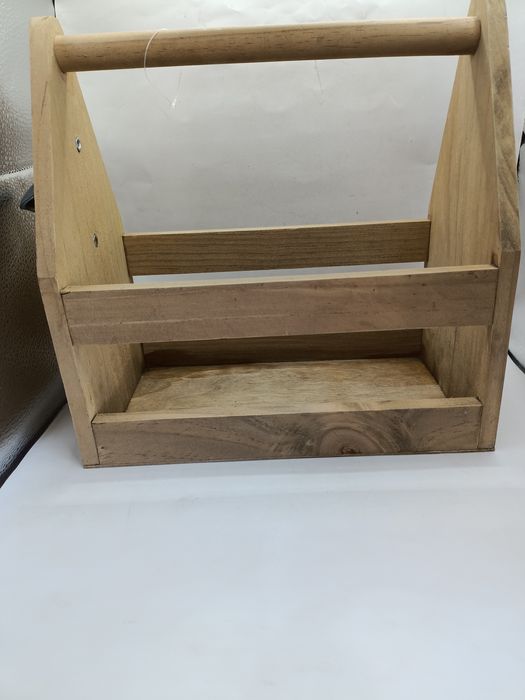 Skrzynka drewniana nosidełko do przechowywania na butelki z otwieracze