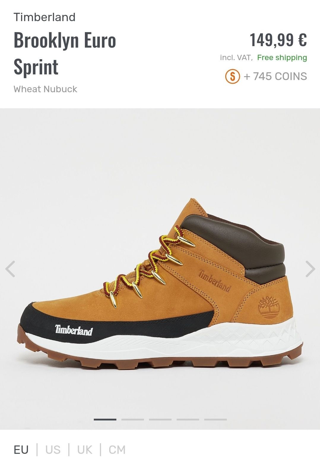 Botas Timberland Original Brooklyn Euro Sprint Infantil