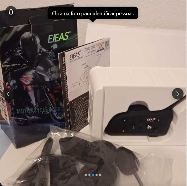 Intercomunicador Motociclista EJEAS V6 PRO + - Novo!!