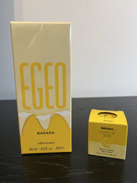 Egeo Banana e Hidratante Labial Cuide-se Bem Banana