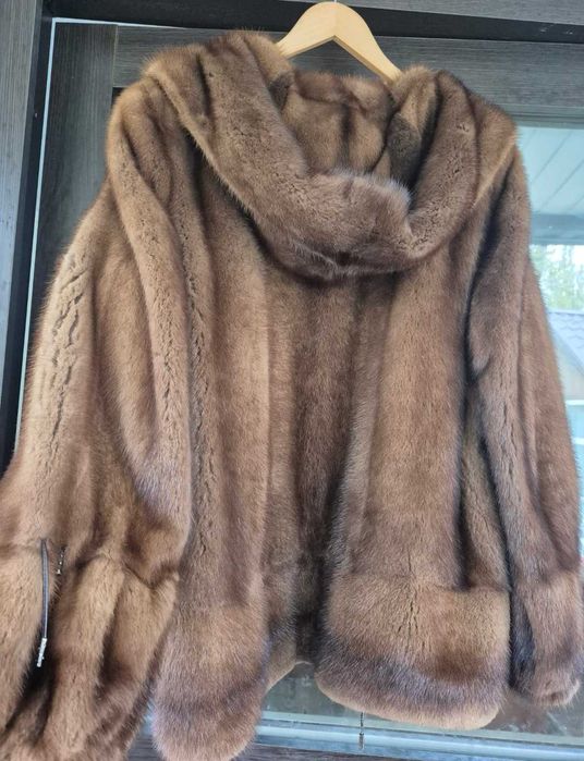 Норкова шуба автоледі .Великий розмір