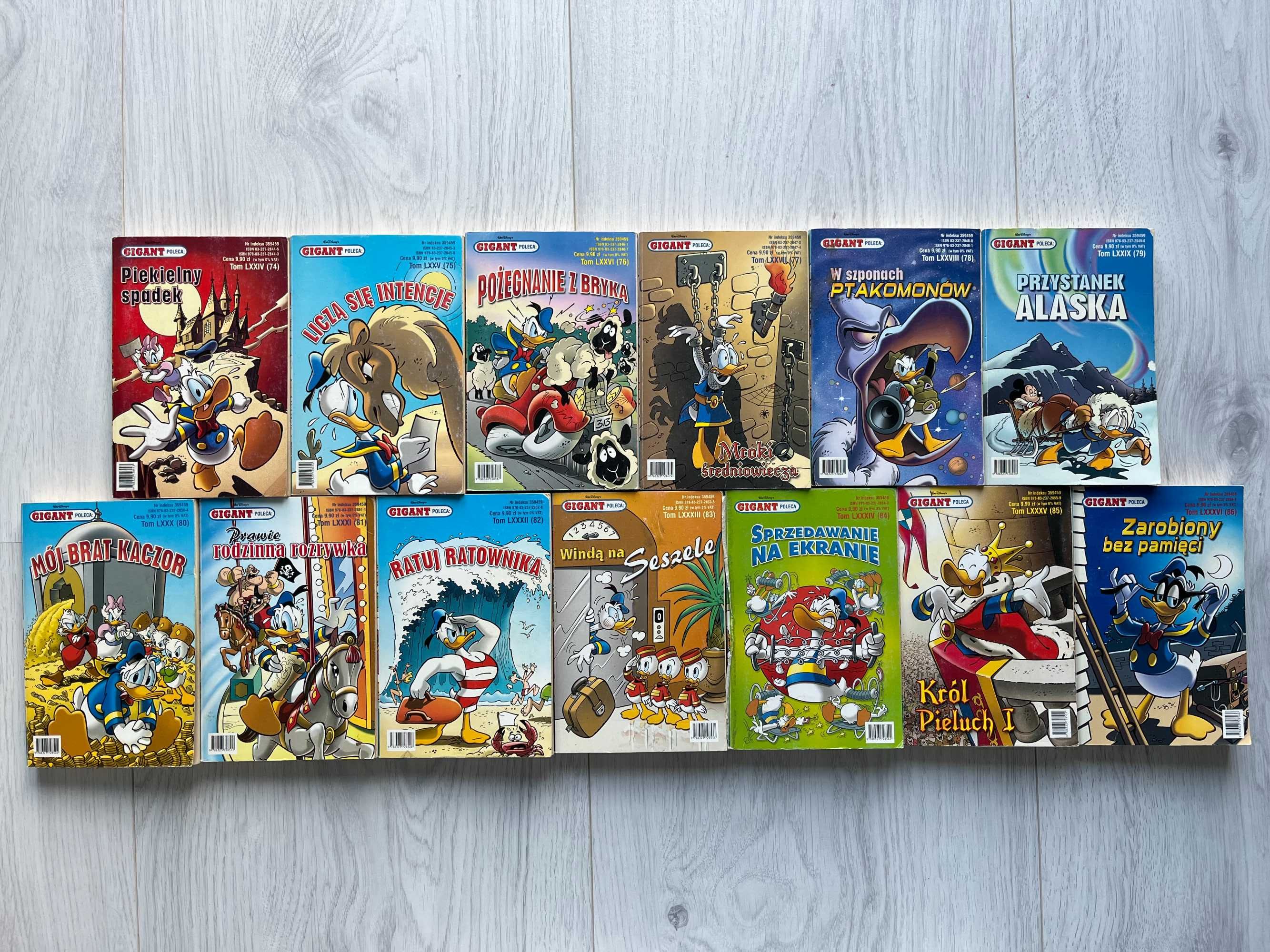 Komiks Gigant Cały Rok 2007 13 sztuk numery 74-86