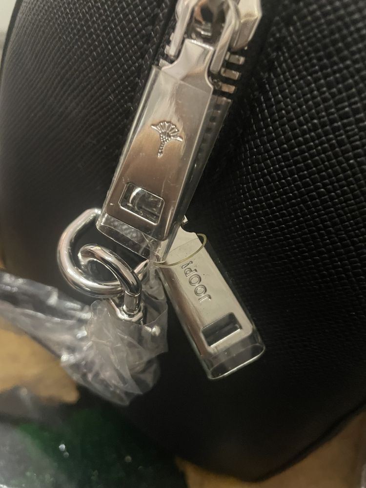 Torba skórzana, Torebka kuferek Joop! Saffiano jeans