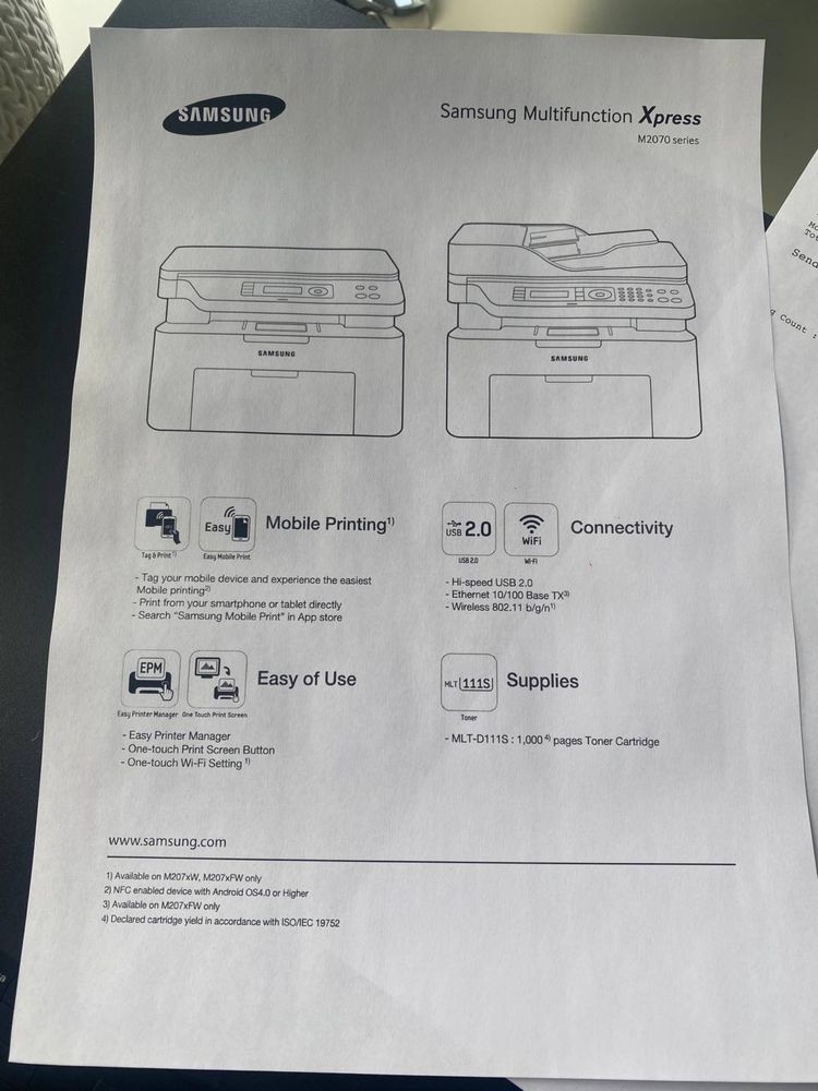 Принтер Samsung M2070