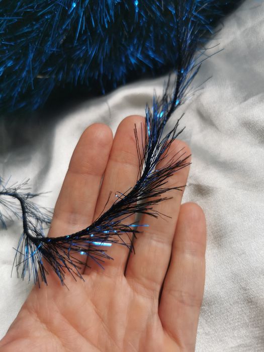 Włóczka czarno niebieska