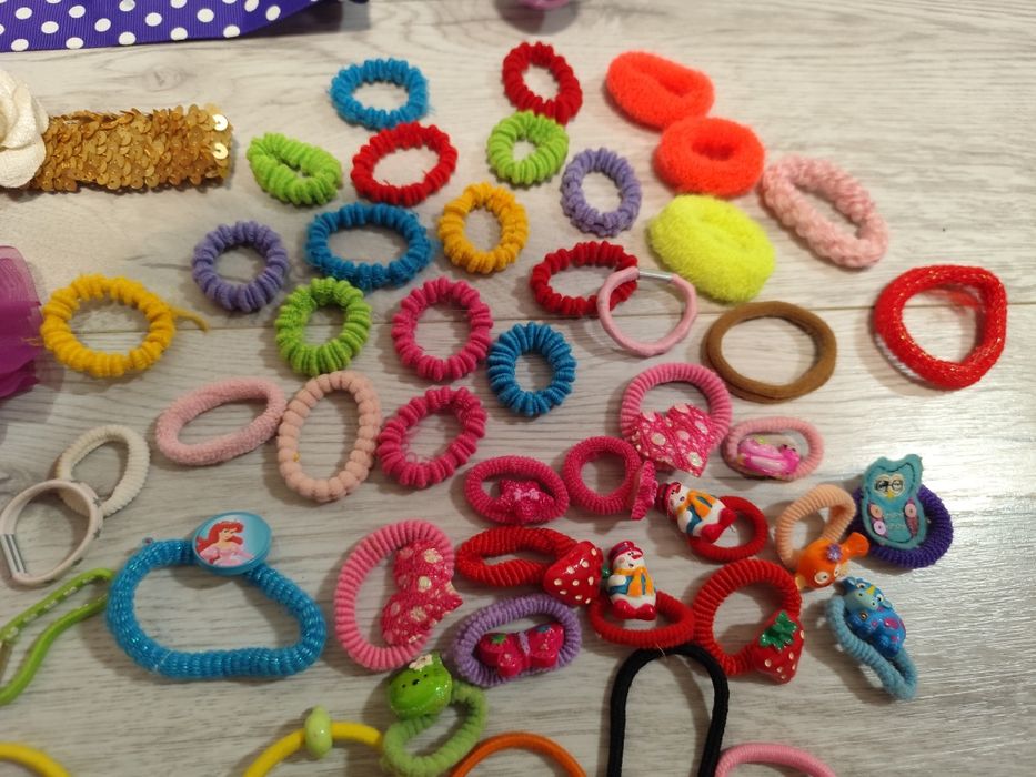 Gumki szczotka opaski spinki Disney księżniczki