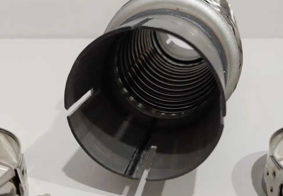 Flexíveis Inox Escape Automóvel Universal + braçadeiras Várias Medidas