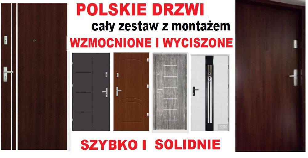 Drzwi zewnętrzne z montażem WEWNĄTRZKLATKOWE-wejściowe do mieszkania