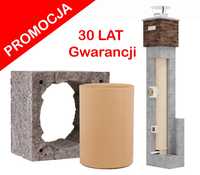 Komin systemowy ceramiczny - wysokość 8m K Fi 180 Standard