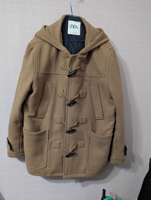 Чоловіче пальто ZARA MAN Duffle Coat (XL, вовна)