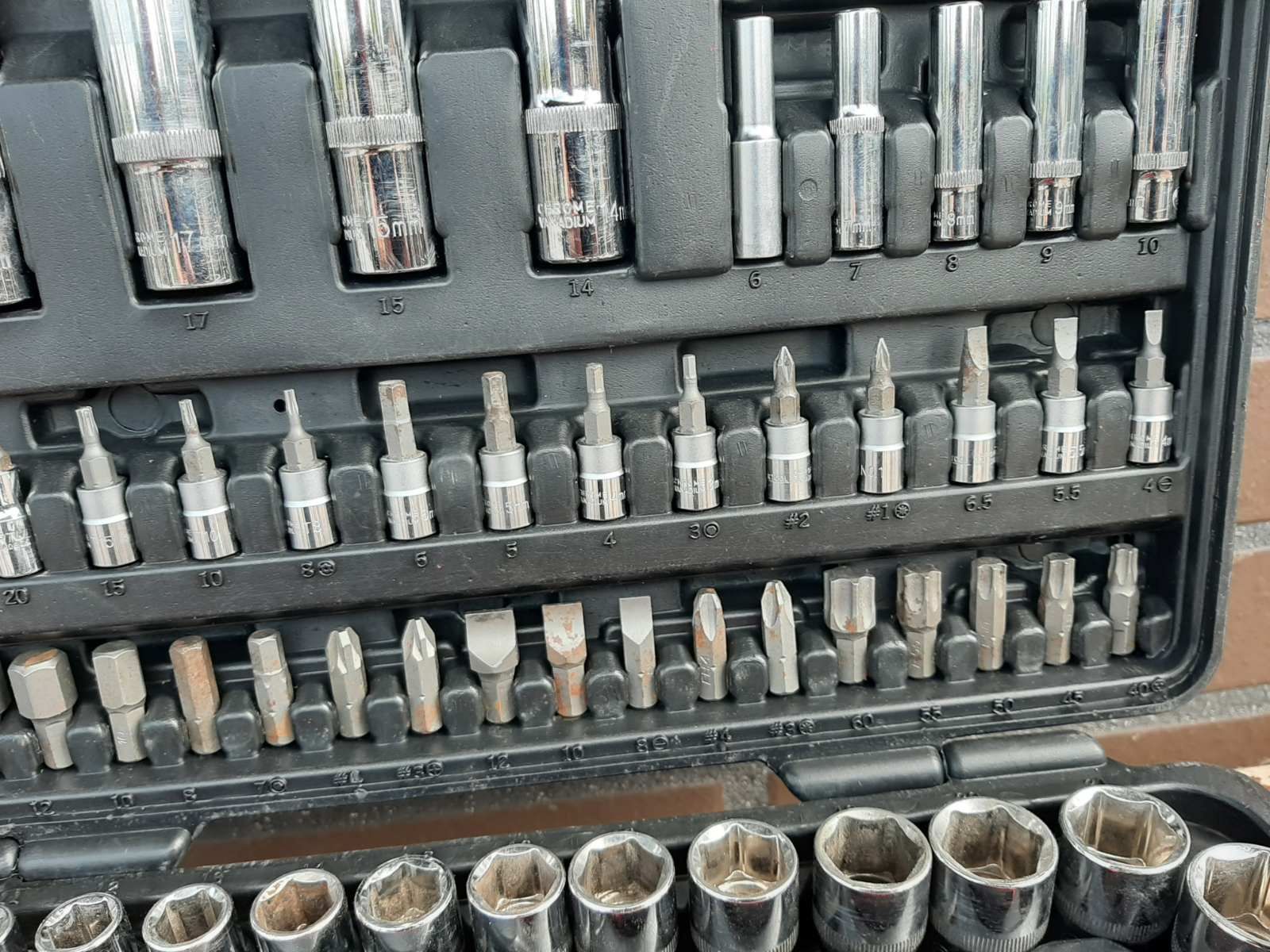 Професійний набір інструментів 1/2", 108 од., Cr-V INTERTOOL ET-6108