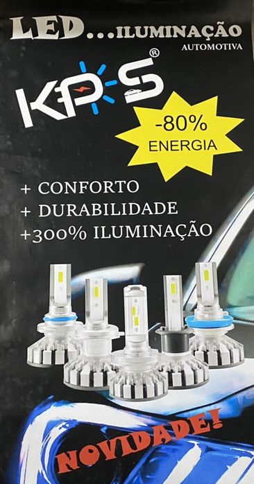 Kit led H7 H1 H3 H4 H8 H11 H13 Hb3 HB4 outros 72w