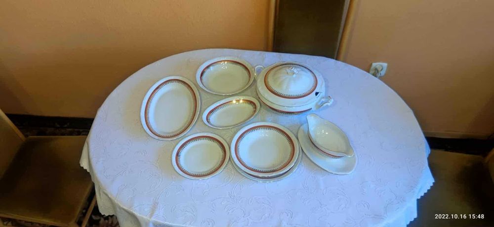 Zestaw obiadowy z porcelany