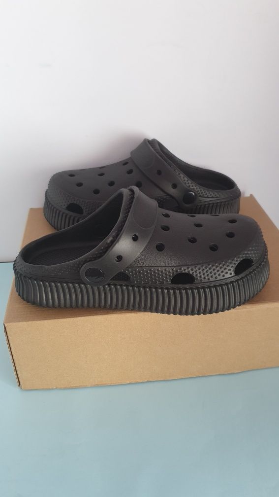 Klapki  / crocsy damskie nowe czarne rozmiar 36.5
