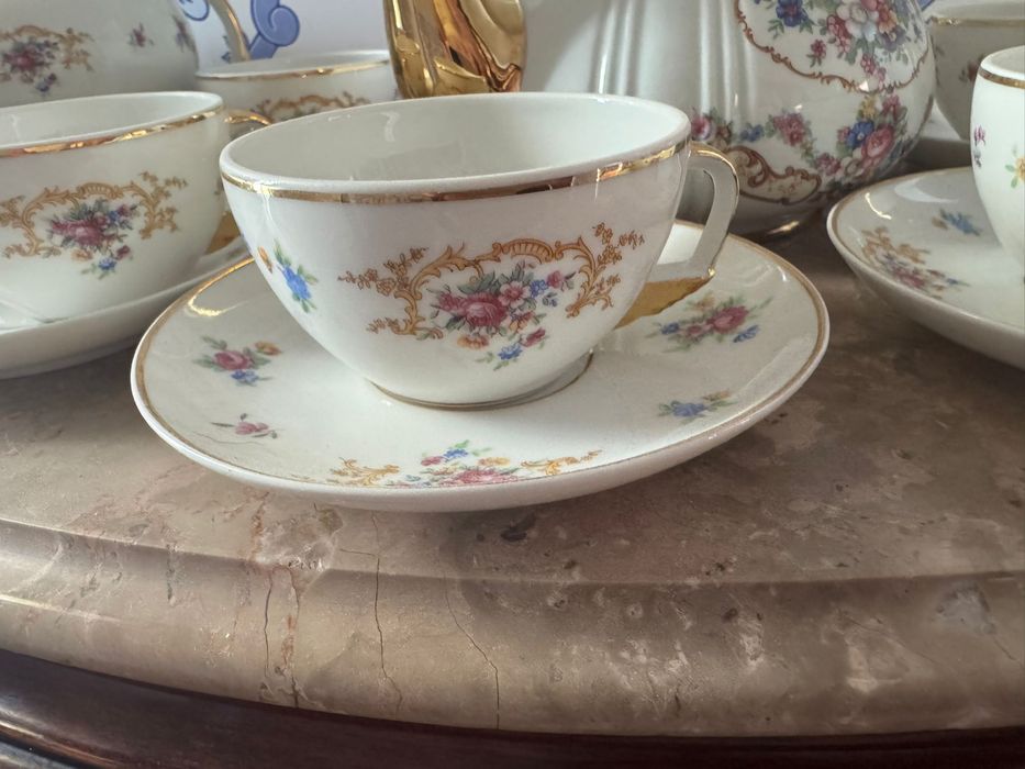JOGO DE PORCELANA CAFE E CHA 25 PEÇAS