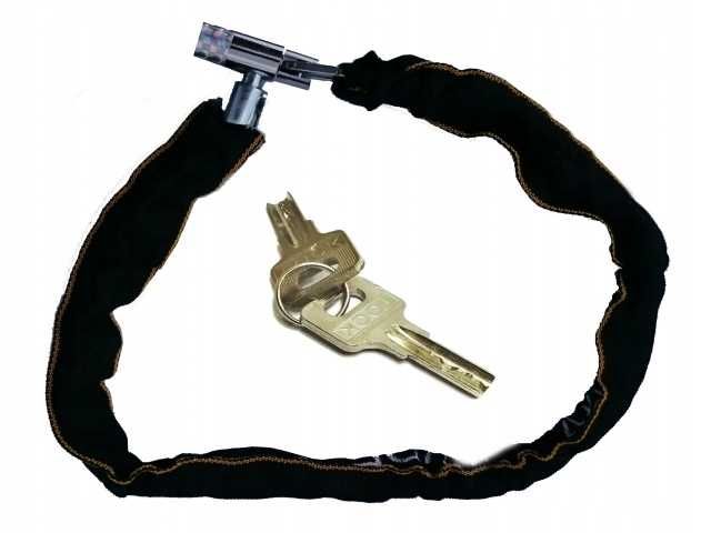 2 x Zapięcie ŁAŃCUCH ROWEROWE ZABEZPIECZENIE Blokada do Roweru 80 cm.