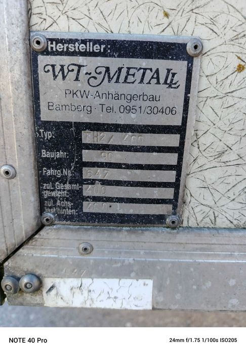 Przyczepka do przewozu psa firmy Wt-Metall