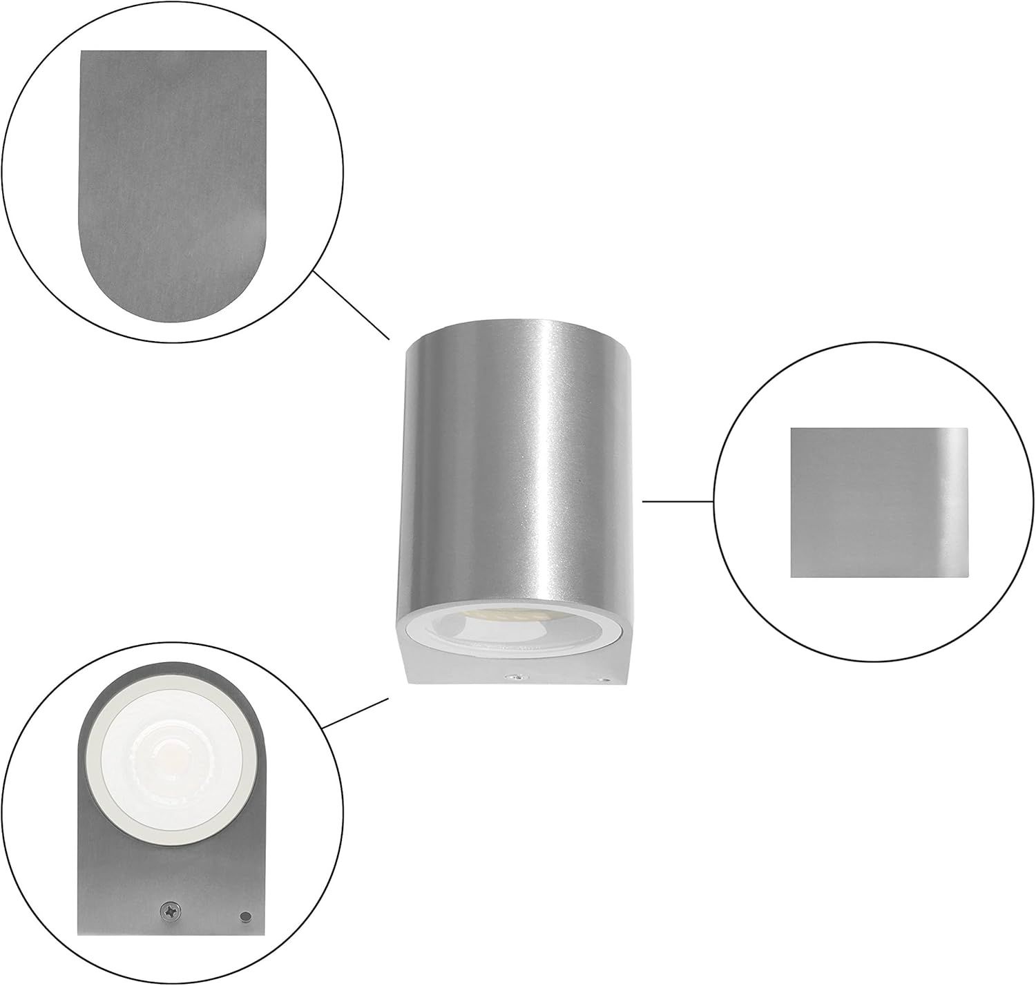Evolution 4 W Downlight LED lampa zewnętrzna lampa ścienna aluminium