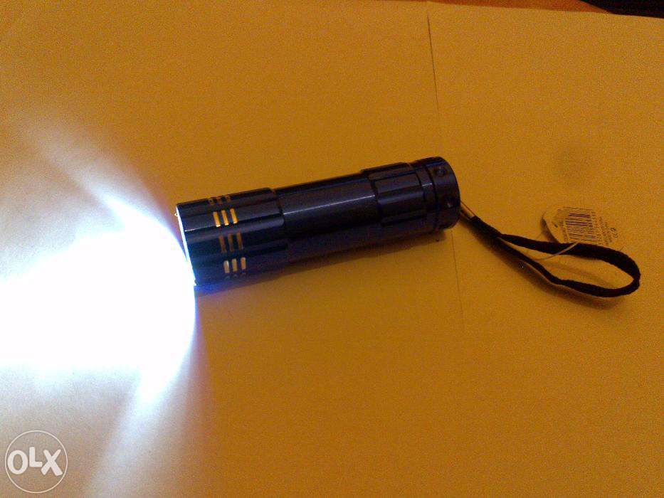 lanterna (led flash light yuanbo) de cor azul