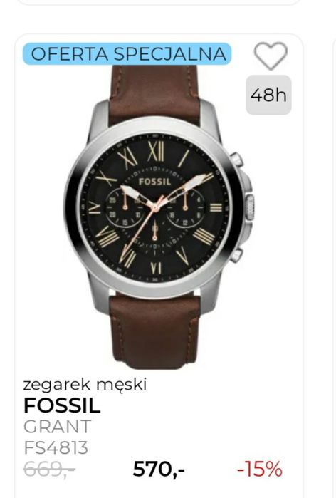 Zegarek firmy Fossil