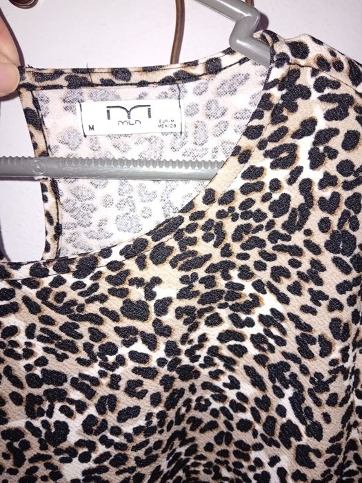 Vestido tigresa Milano M/L como novo!