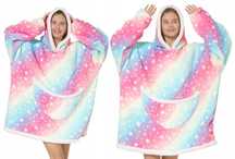 60) Gruba bluza kangurka oversize z kapturem