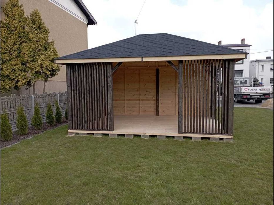 ALTANA 9 4x4m Panele Pionowe Impregnacja +Gont Prosto od Producenta