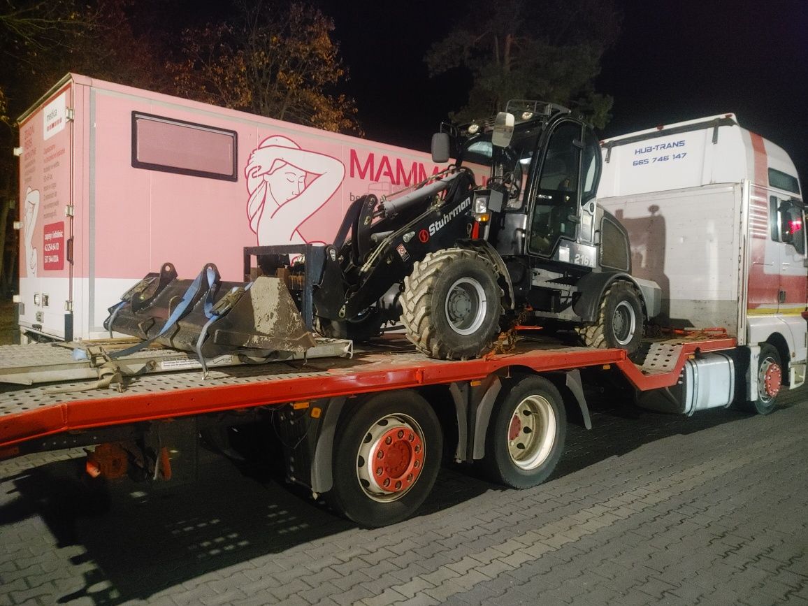 Transport maszyn budowlanych rolniczych koparki ciężarowe usługi HDS 8