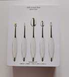 Pędzle do makijażu Elite Collection Mirror Finish 5 Brush Set
