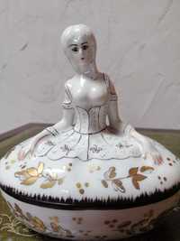 Szkatułka porcelanowa baletnica Heldey Limoges