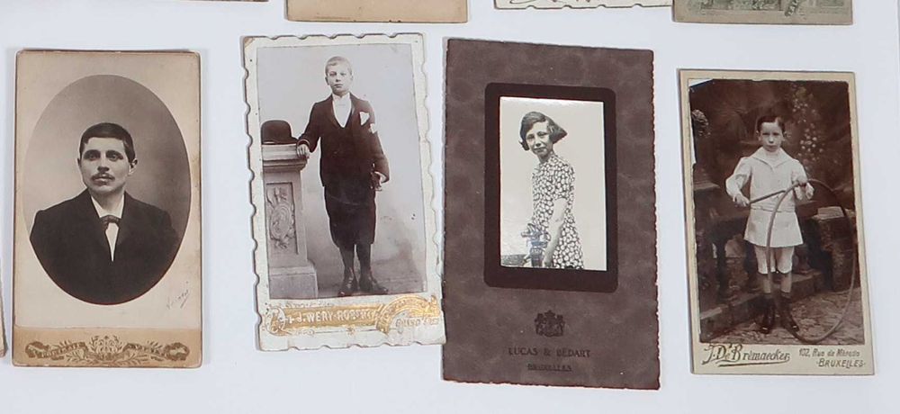 25 Fotografias antigas em cartão Séc. XIX/XX