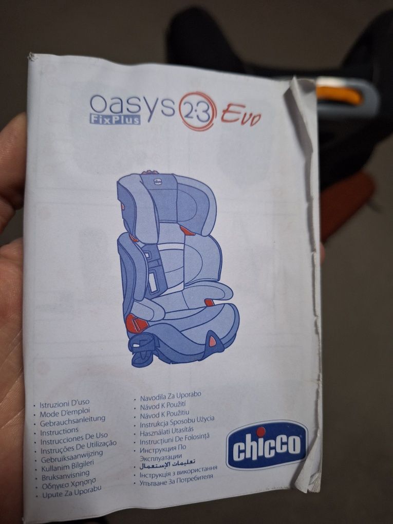 Chicco OASYS 2/3 FIX PLUS EVO - fotelik samochodowy,