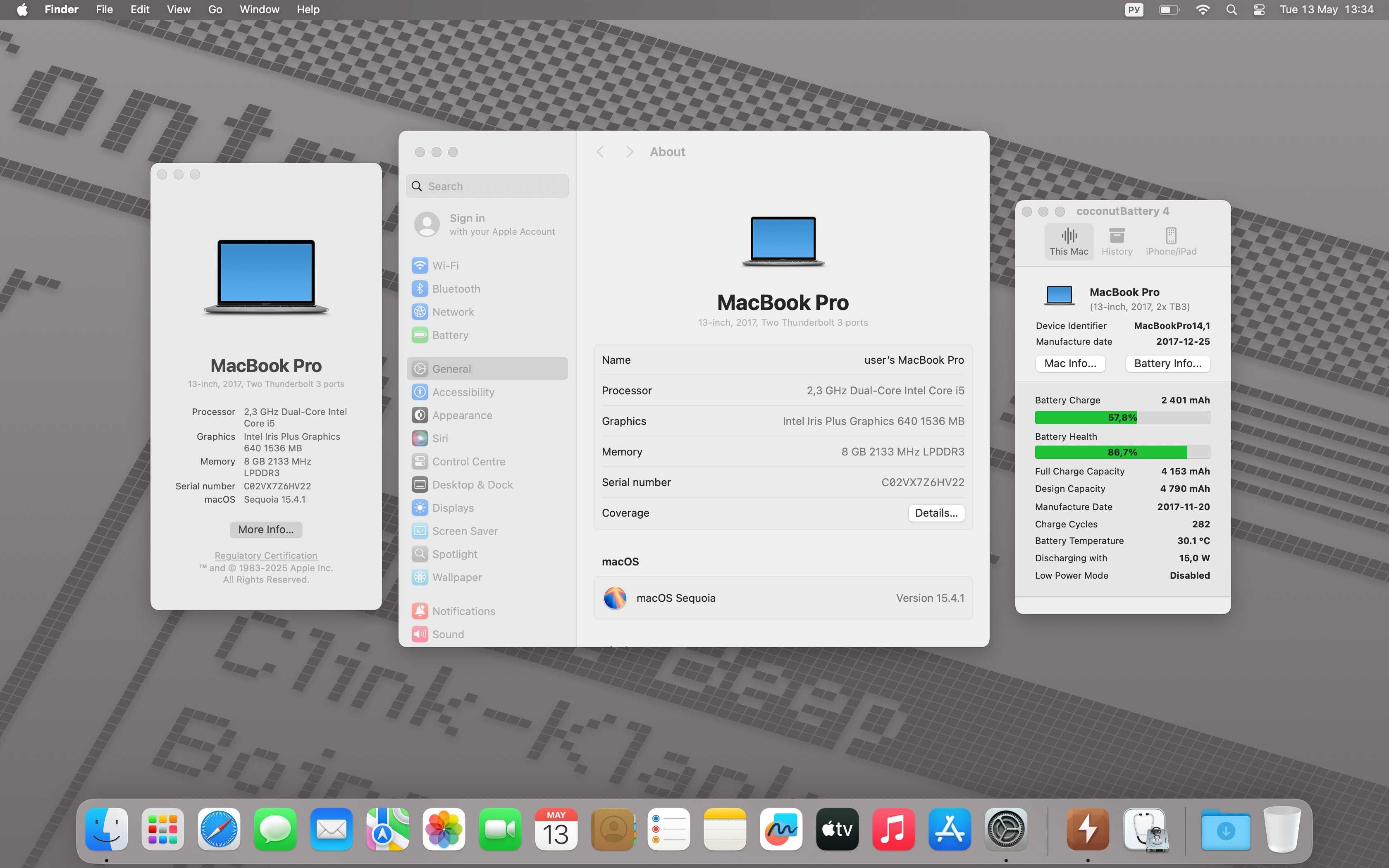 ІДЕАЛЬНИЙ Macbook PRO 13", 2017, 8/128/2 порти тандерболт, комплект