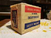 Zapałki Safety Match INDEPENDENCE zabytkowe 1941 USA retro vintage