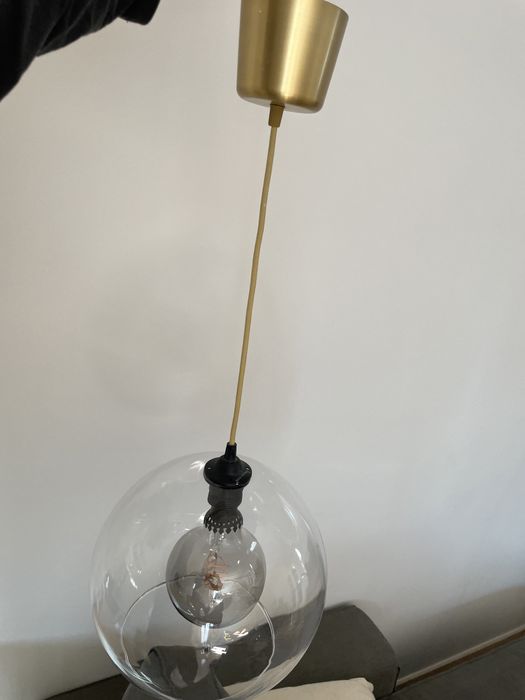 Candeeiro suspenso transparente IKEA