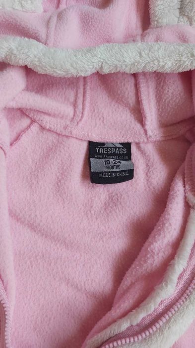 Флисовый Ромпер Человечек на девочку 1.5-2 года