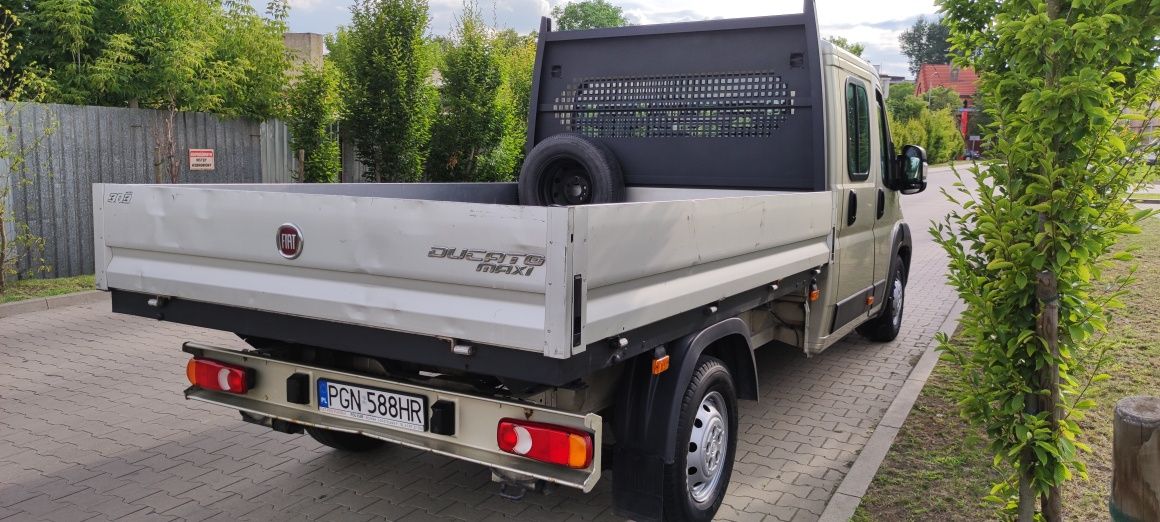 Fiat Ducato Skrzyniowy/podwójna kabina/7-osobowy/Doka/klima/