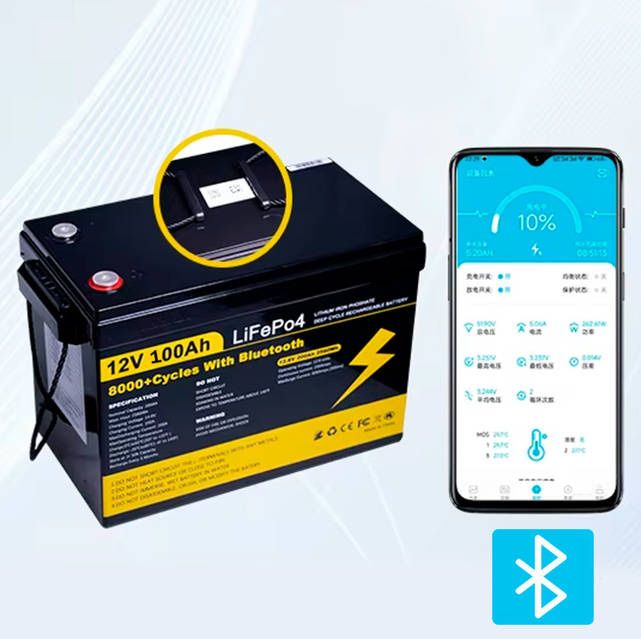 Акумулятор LiFePO4 12В 100 Ah з BMS Bluetooth і підігрівом