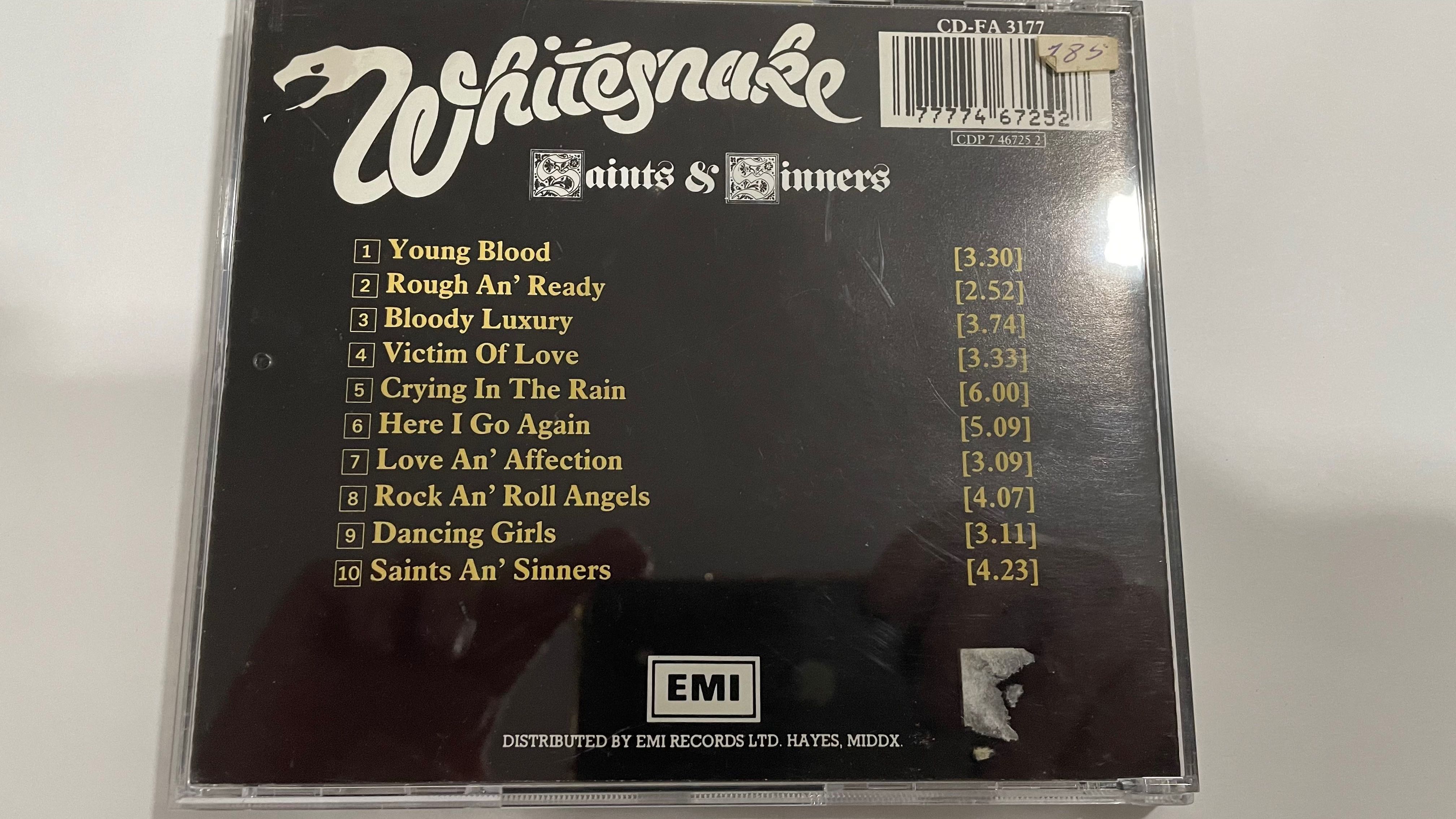 Whitesnake – Saints & Sinners - cd