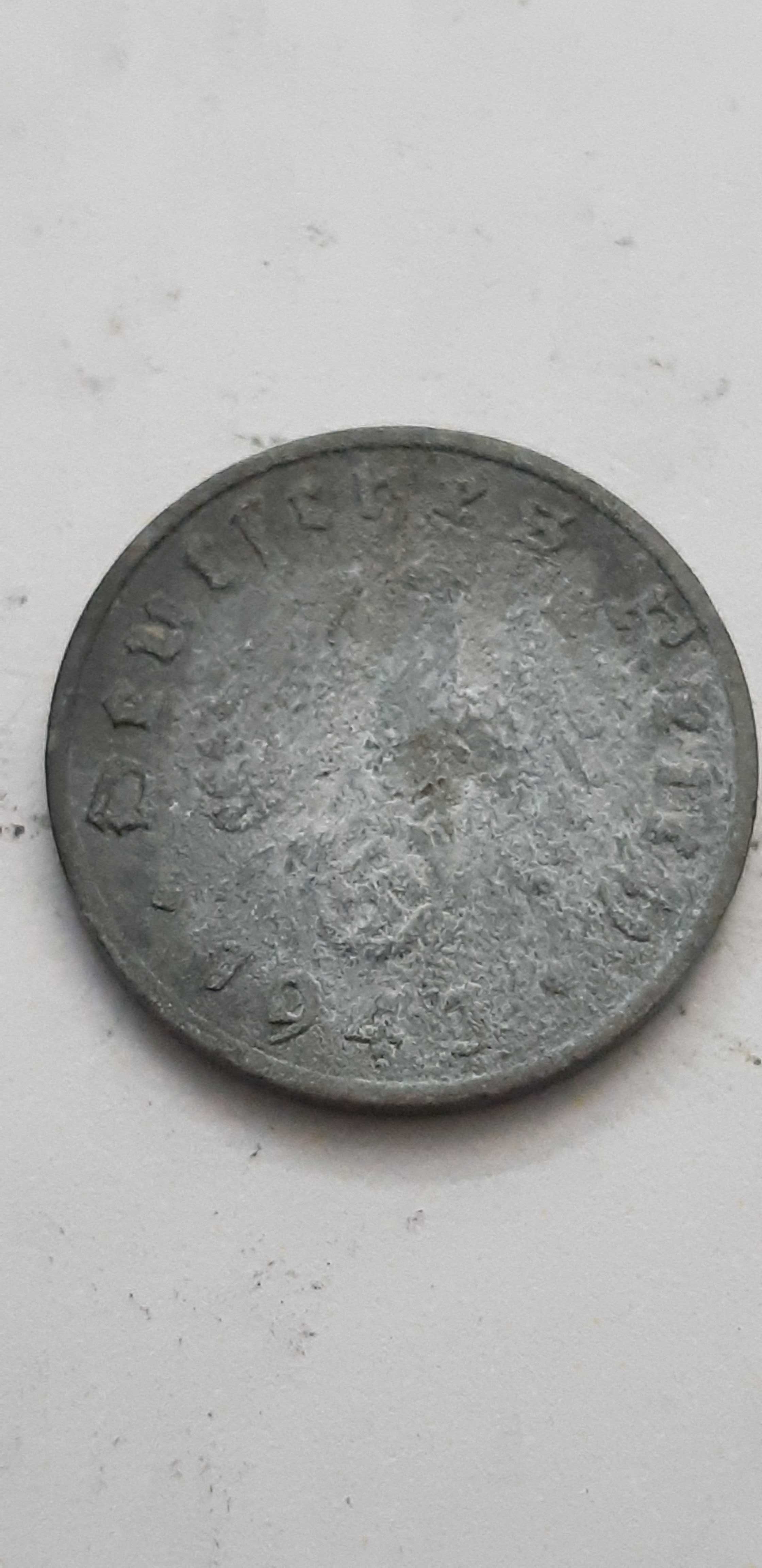 Niemcy III Rzesza 1 fenig, pfennig 1943 rok mennica A