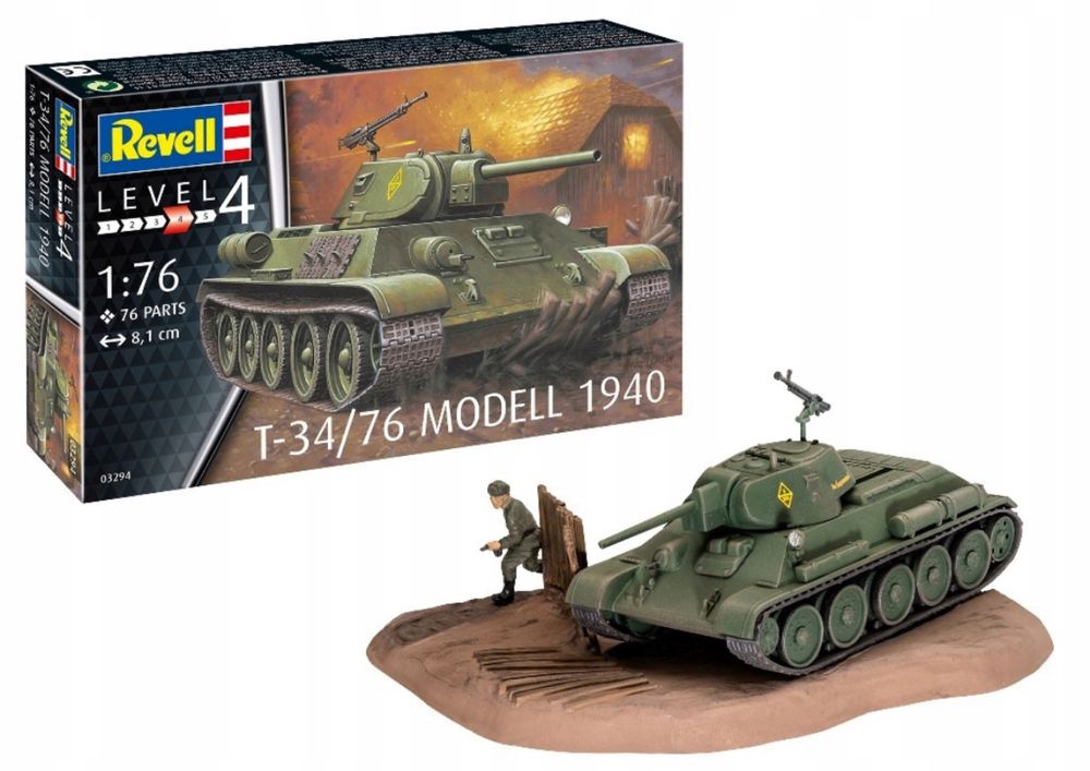 Model do sklejania Revell 03294 Czołg T-34/76 Modell 1940