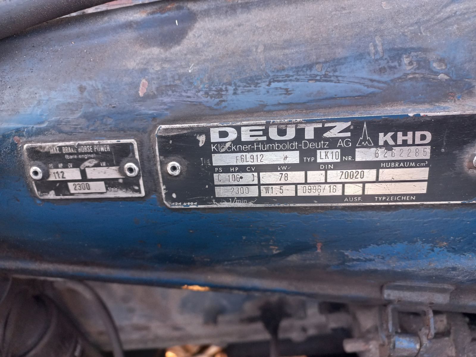 Двигатель Deutz BF6L913