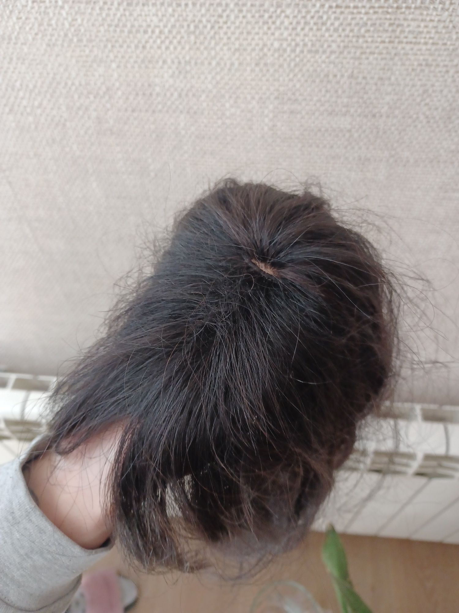 Topper z włosów naturalnych indyjskich