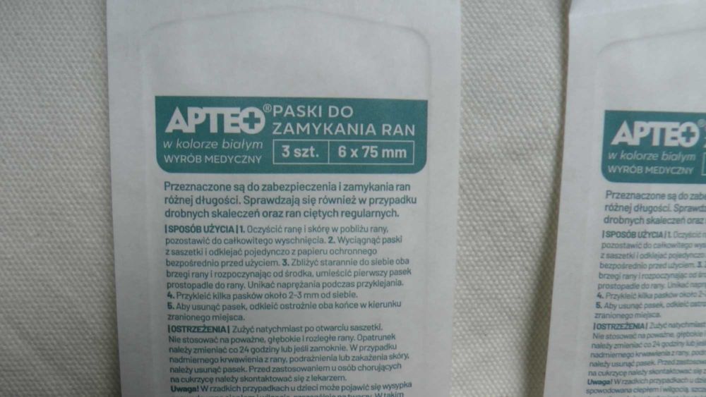 Paski do zamykania ran Apteo Synoptis szt 15