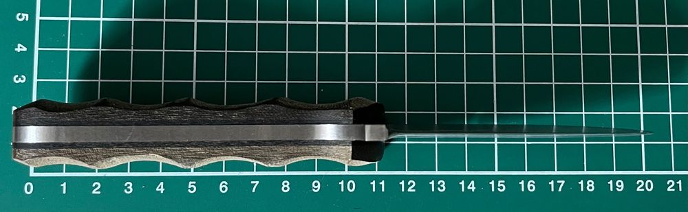 Custom Nóż Bushcraft Full-Tang "M" Micarta Kydex - Używany, W TEREN