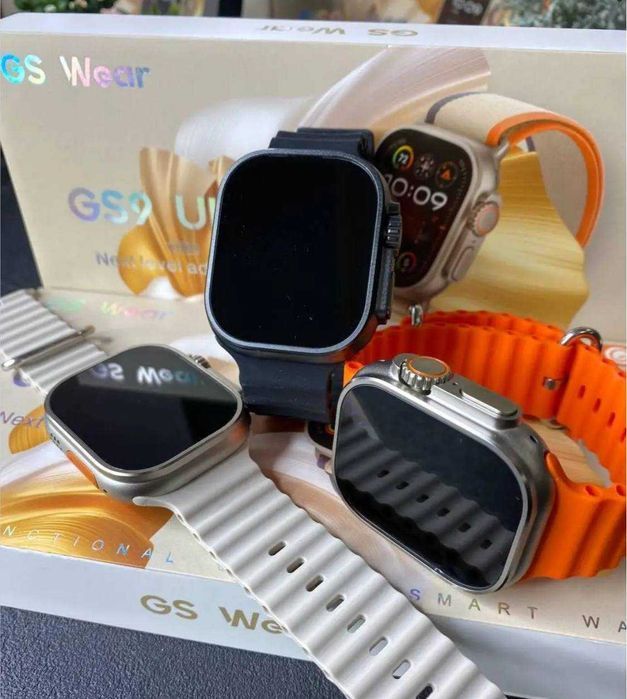 Смарт-часы Smart Watch Gs9 ULTRA 49 mm с функцией звонка оранжевые