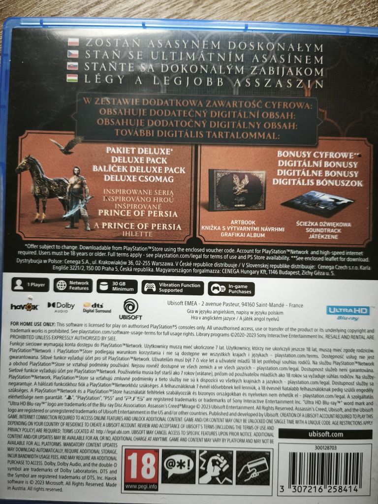 Assassin creed Mirage deluxe edition PS5 gra
