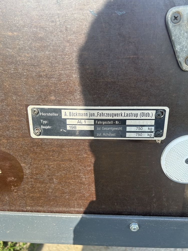 Przyczepka lekka, samochodowa BOECKMANN DMC 750KG