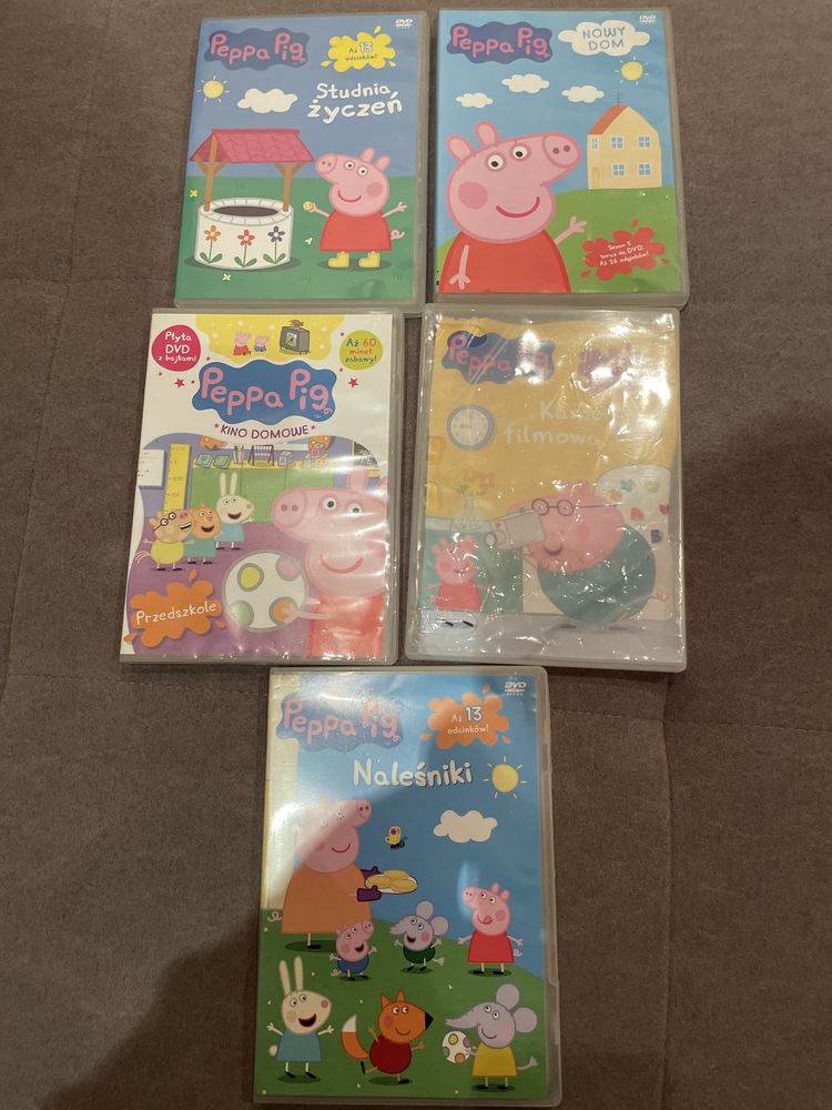 Świnka peppa pig DVD-5 plyt z bajkami