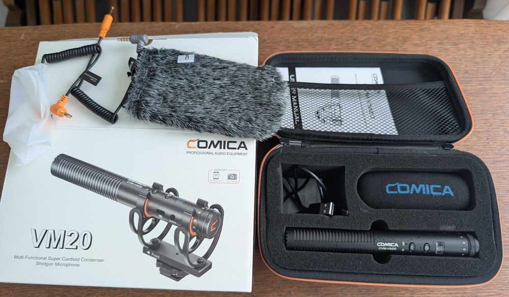 Microfone Comica VM20 como novo
